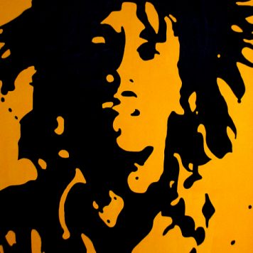 Bob Marley painting by mr.aspie