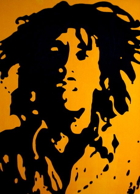 Bob Marley painting by mr.aspie