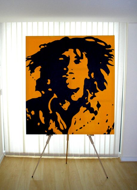 Bob Marley painting by mr.aspie