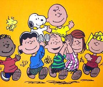 Charlie Brown -The Gang painting by mr.aspie