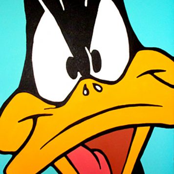 Daffy Duck painting by mr.aspie