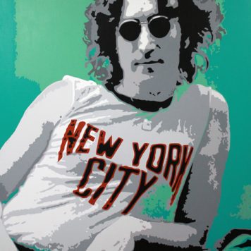 John Lennon painting by mr.aspie