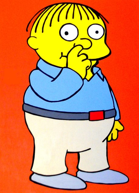 Ralf Wiggum painting by mr.aspie